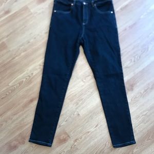 Universal Standard Seine High Rise Skinny Dark Indigo Sz 12